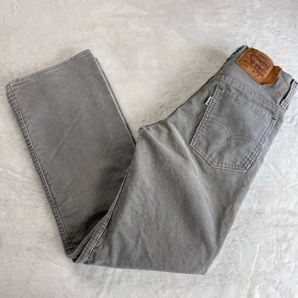 Levi’s Student Vintage gray corduroy pants size 26x28 1989 USA Made